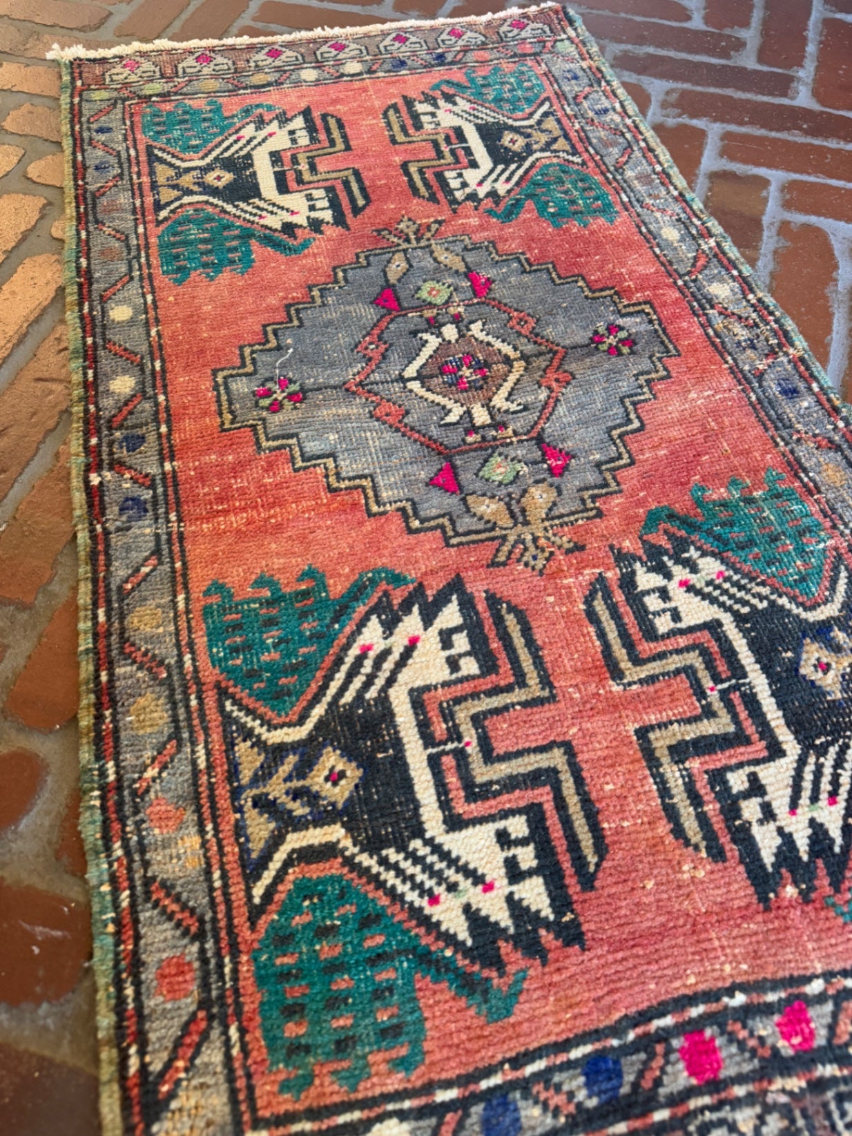 Vintage Turkish Rug 3’4” x 1’9”