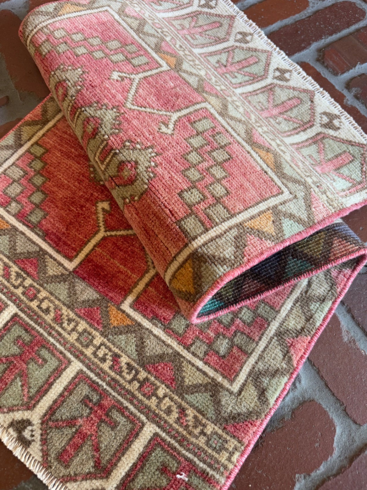 Vintage Turkish Rug 3’ x 1’5”