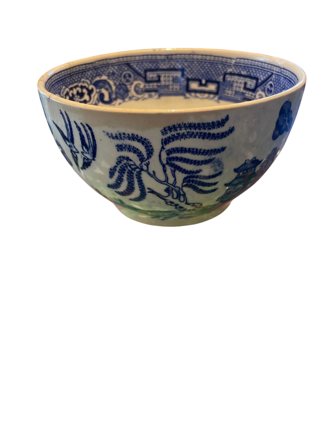 Ceramic Blue Willow Bowl 