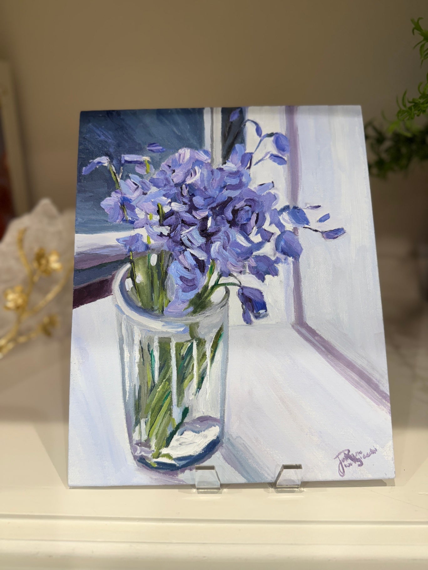 "It's the little things"  8 x 10 Purple, White, Green