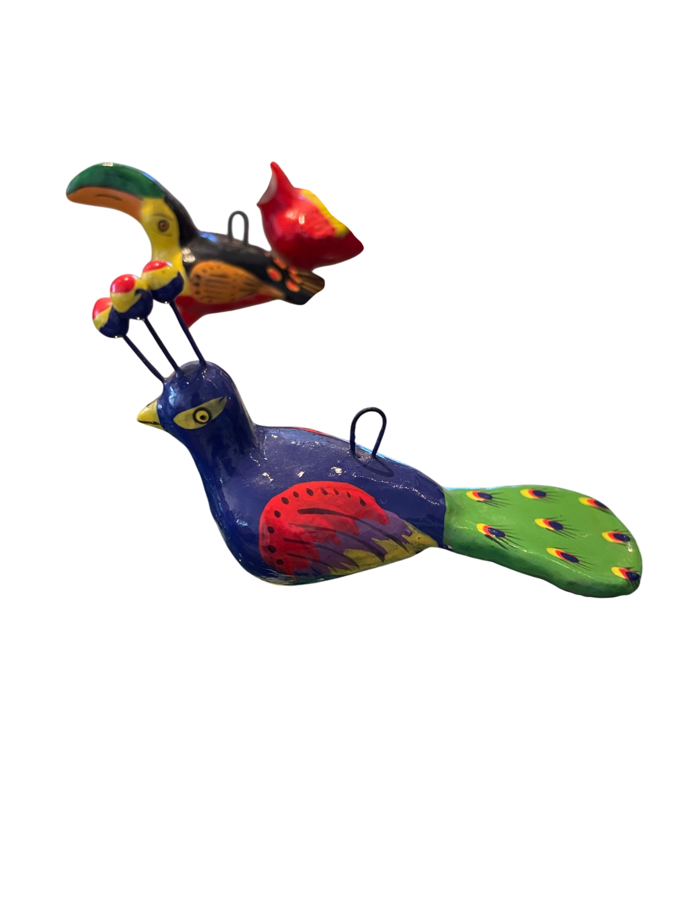 Colorful Mexican Bird Ornaments
