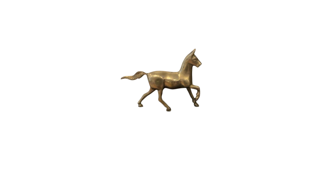 Brass horse