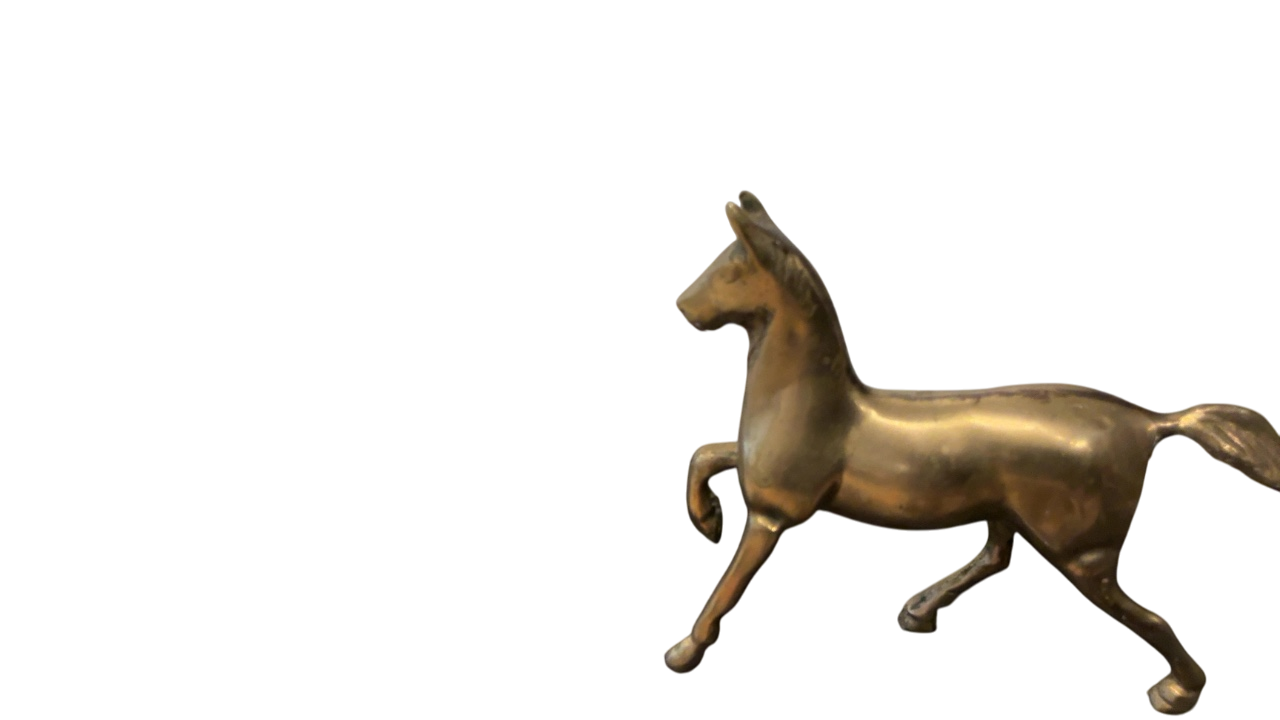 Brass horse