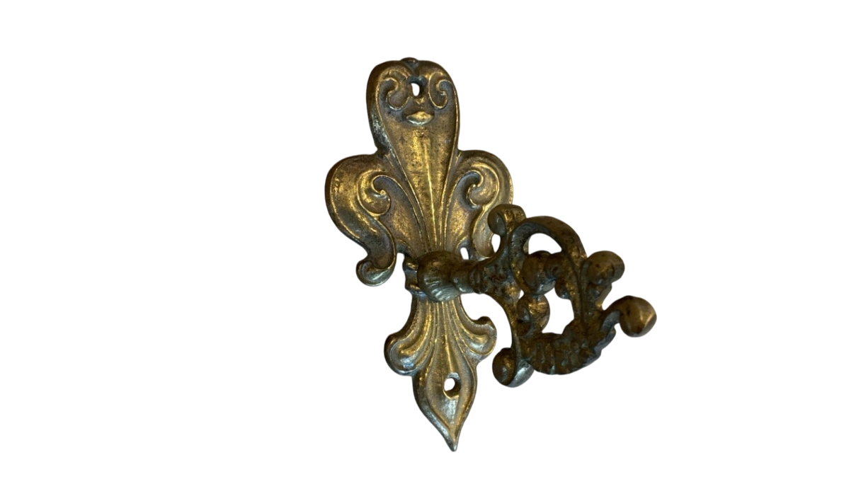 Brass Fleur de Lis Hook