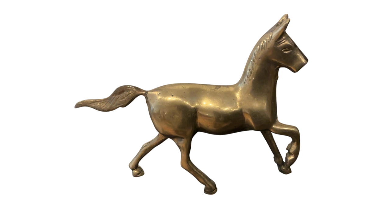 Brass horse