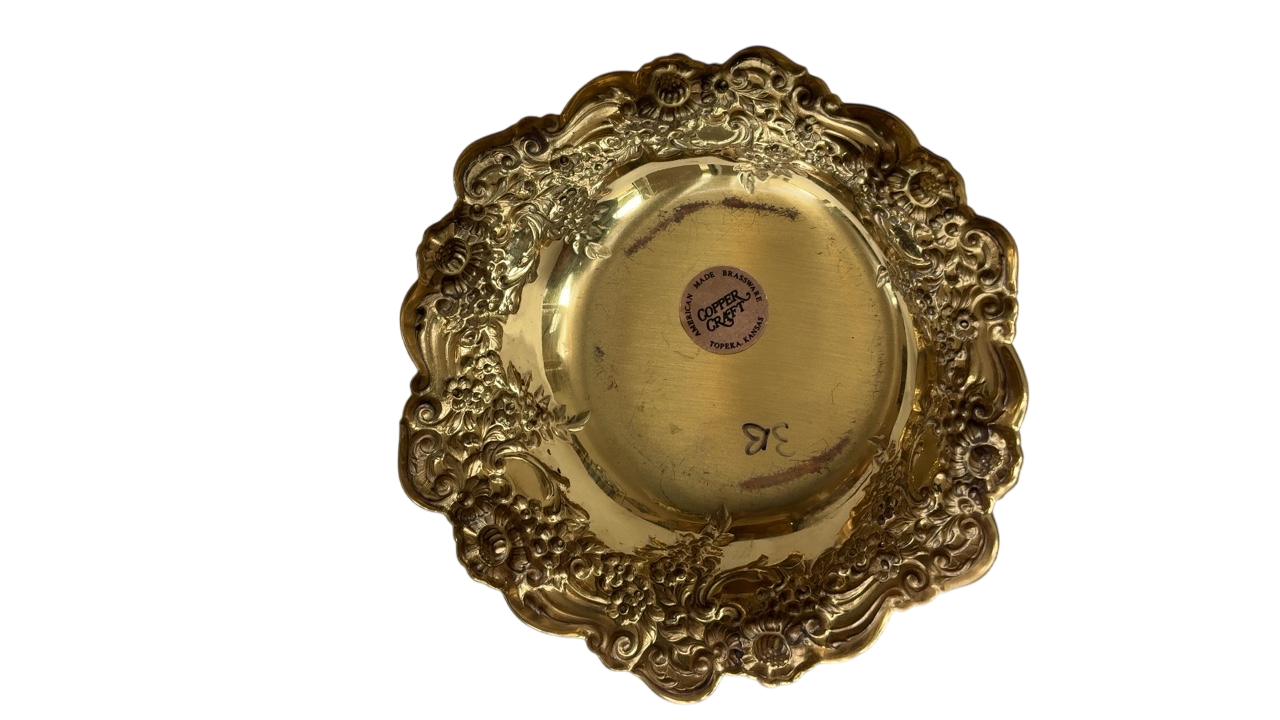 Brass Trinket Dish / Wine Coaster