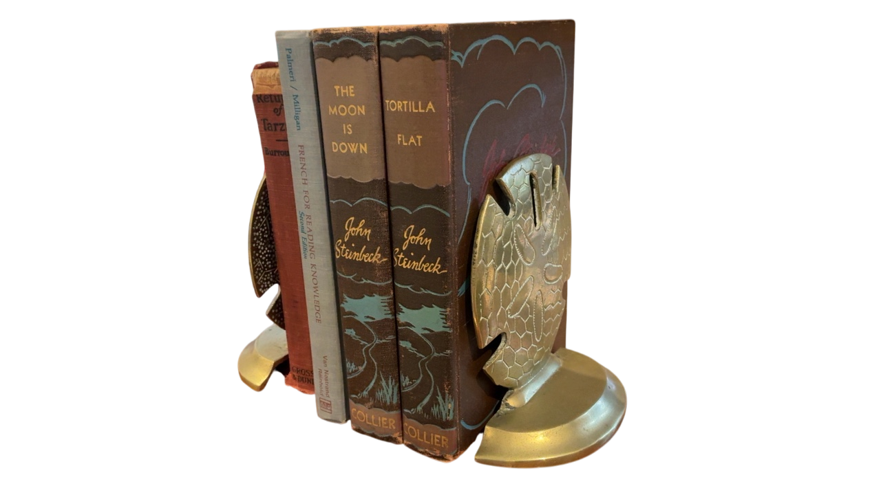 Brass Sand Dollar Bookends