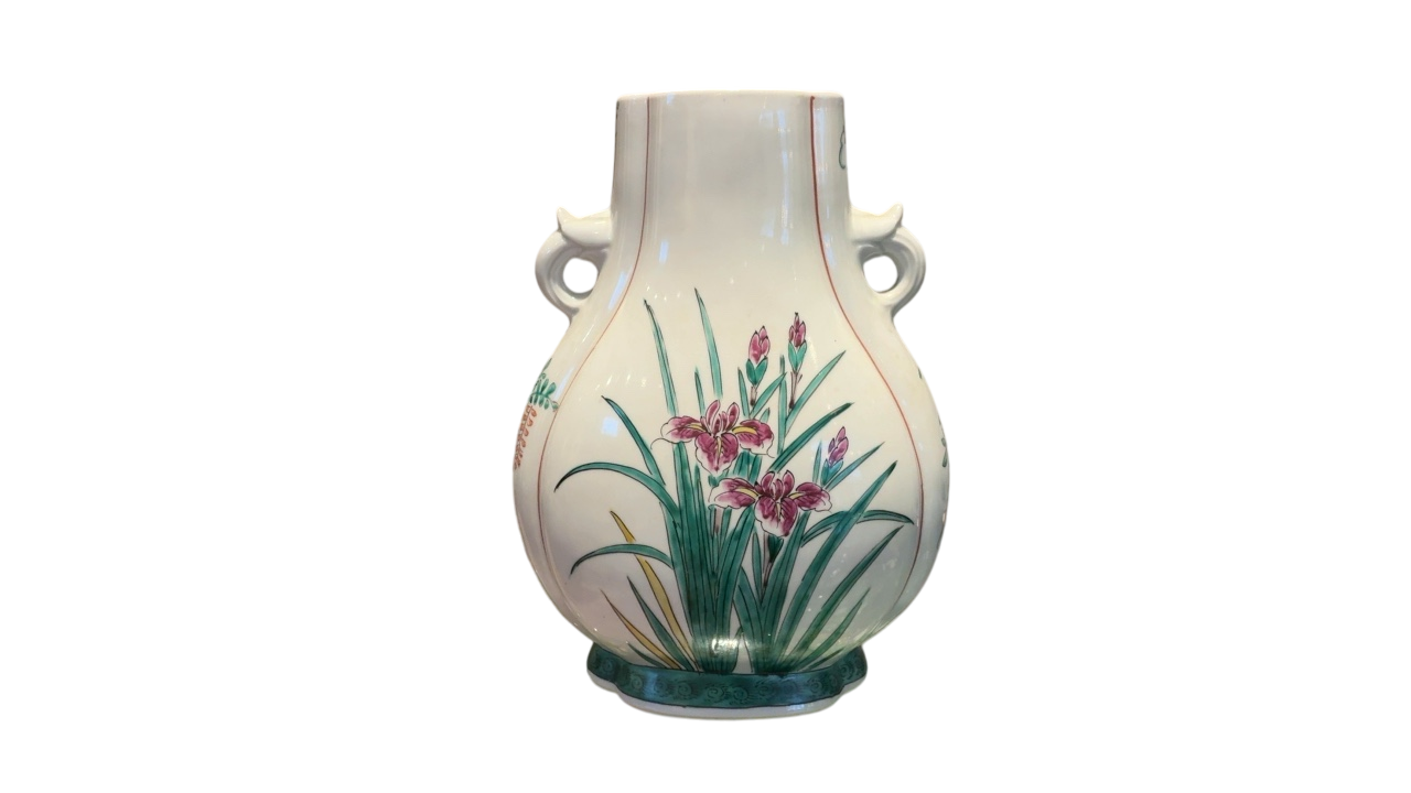 Chinoiserie Vase with Irises 