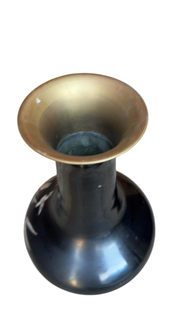 Black inlay vase