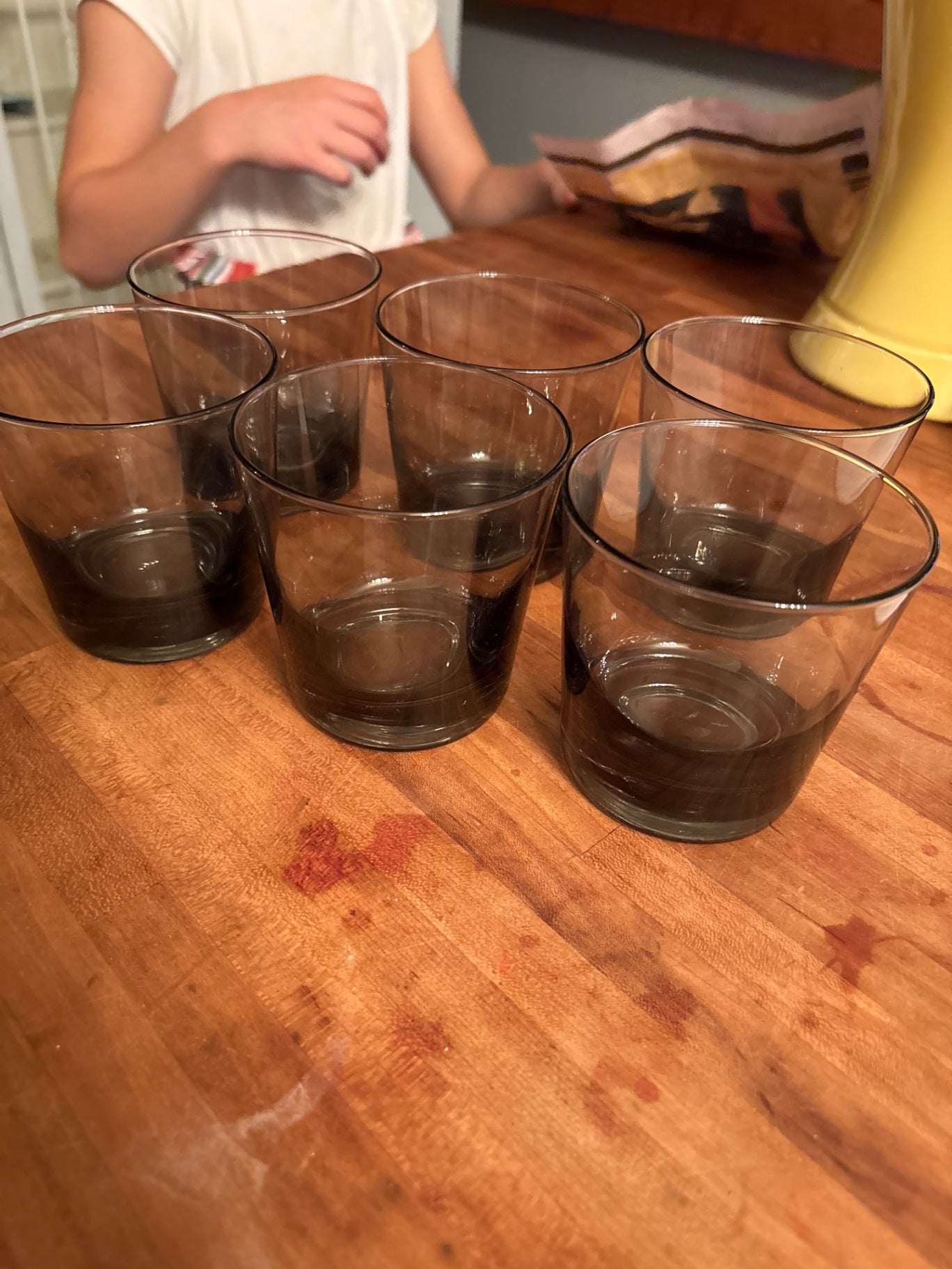Set of 6 Burgundy Tumblers