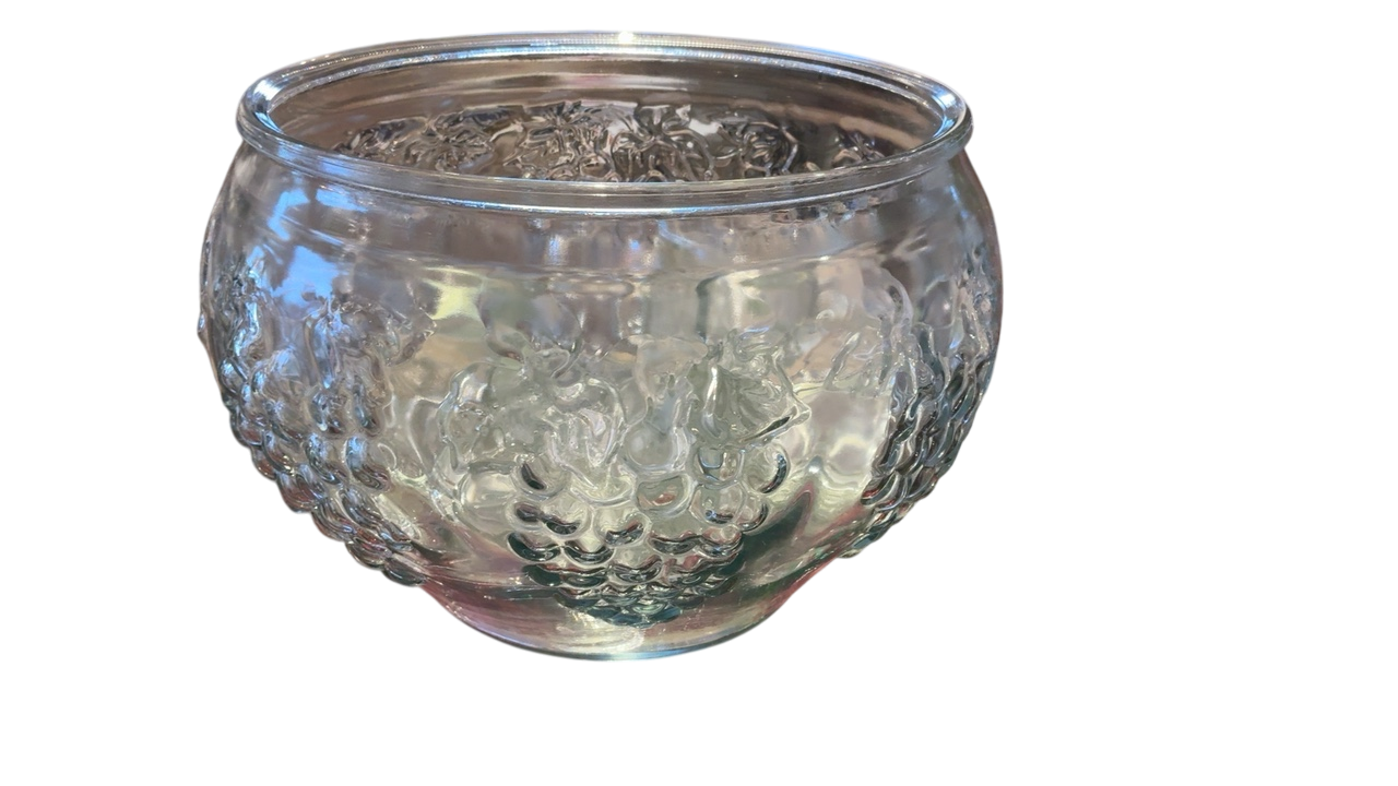 Grape Punch Bowl & 11 cups