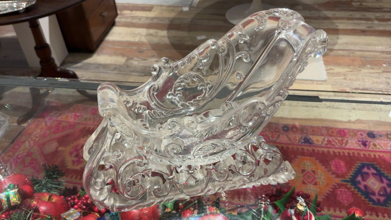 Decorative Glass Sleigh
