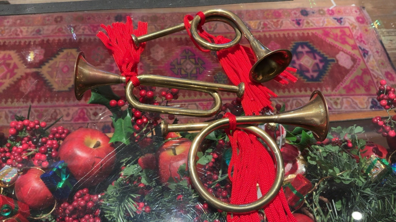 Brass Horn Ornament