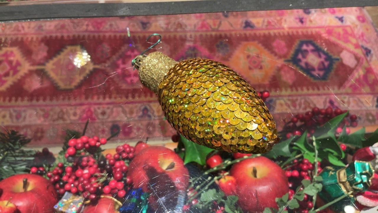 Yellow Christmas Light Ornament