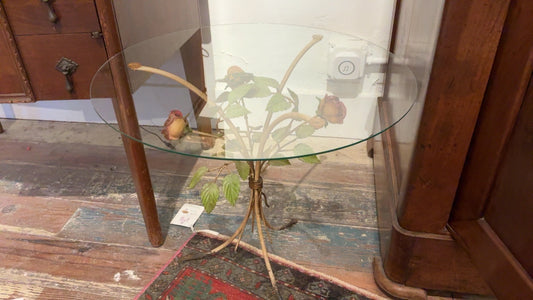 Glass Floral Table
