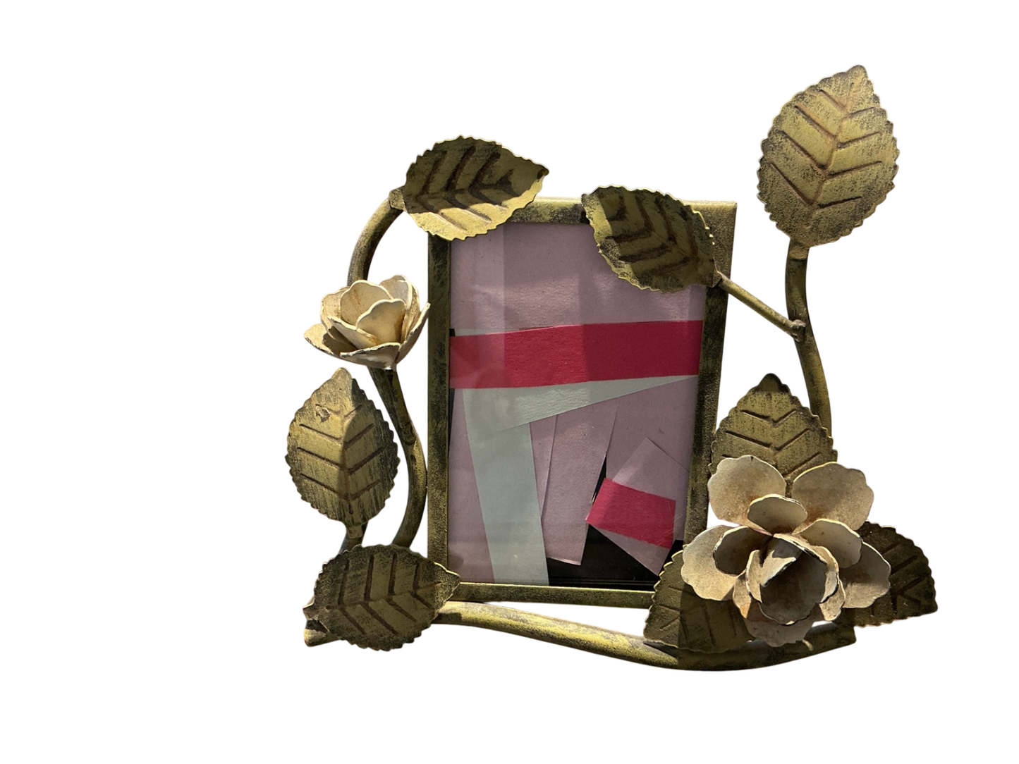 Floral Picture Frame 4x6 Beige