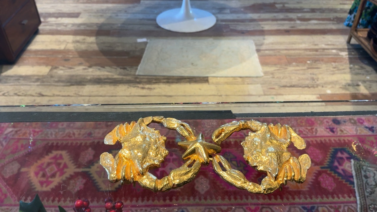 Crab Belt Clip Gold