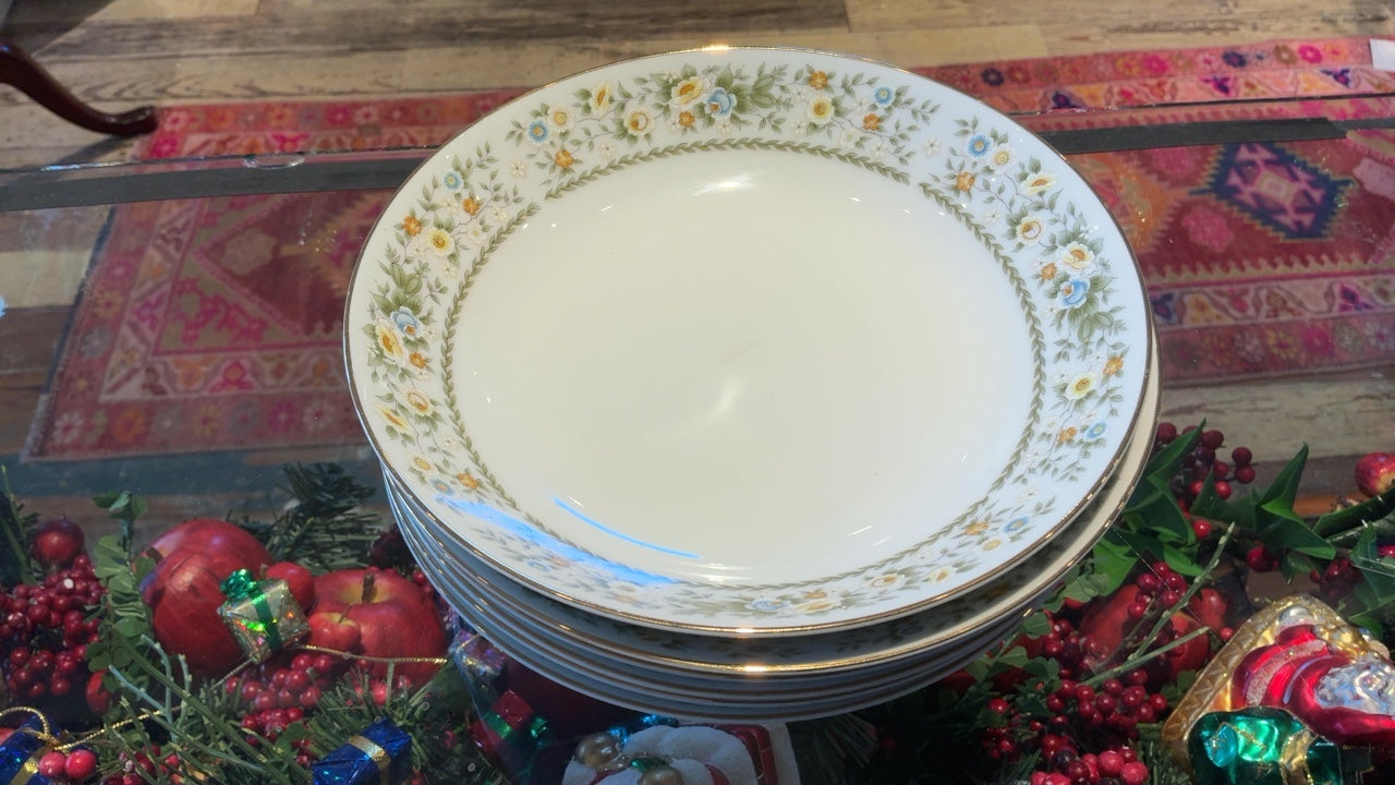 Set of 6 Floral Bowls