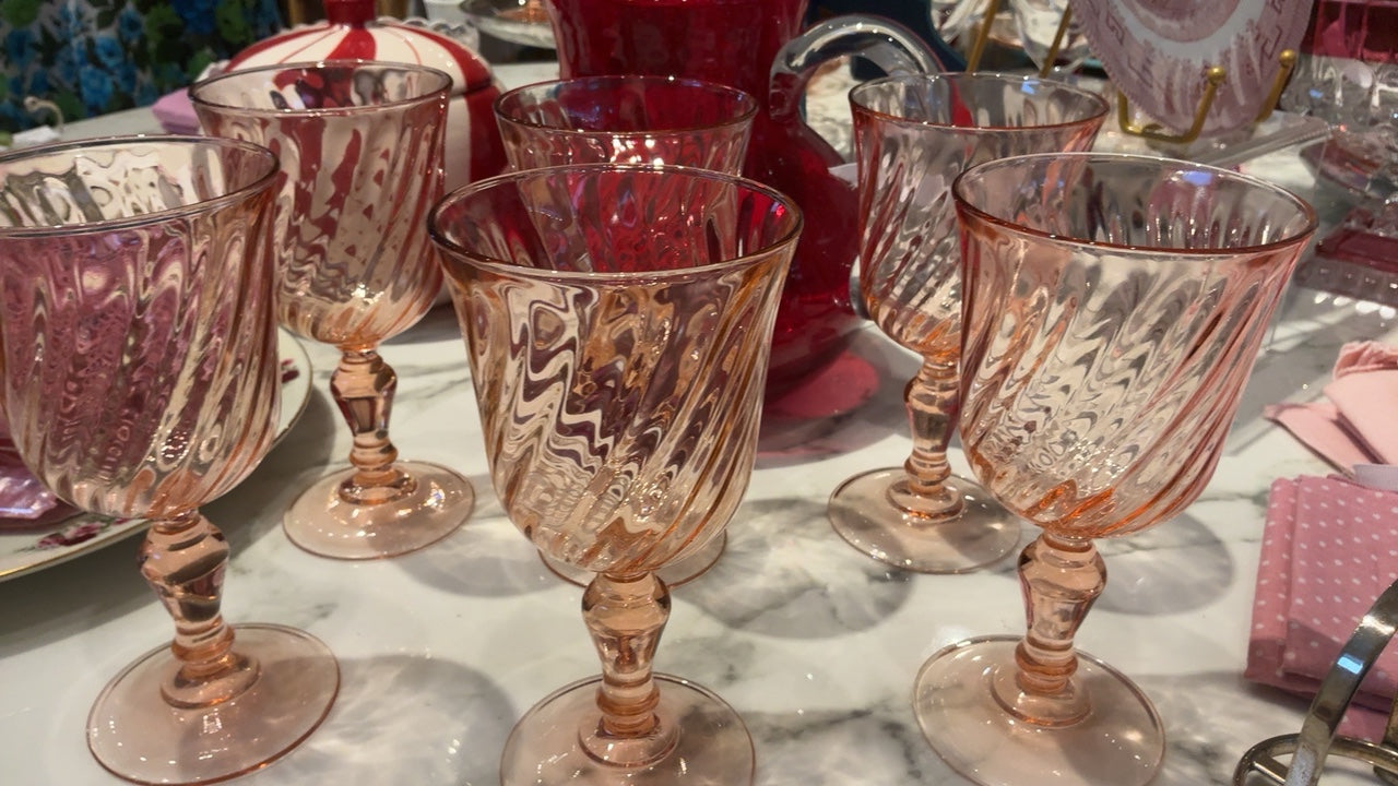 Pink Goblets (set of 6)
