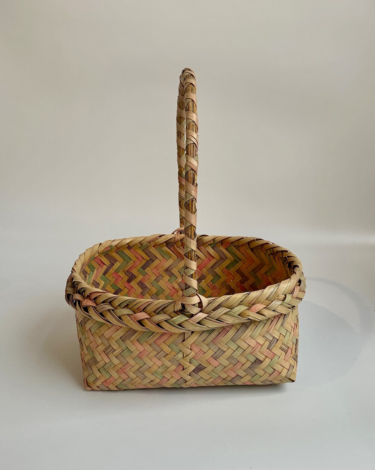 Pastel Wicker Basket