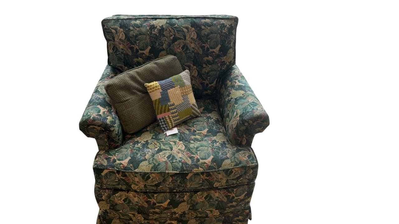 Floral Loveseat with Two Chairs