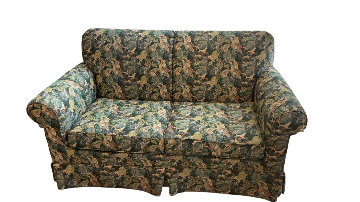 Floral Loveseat with Two Chairs