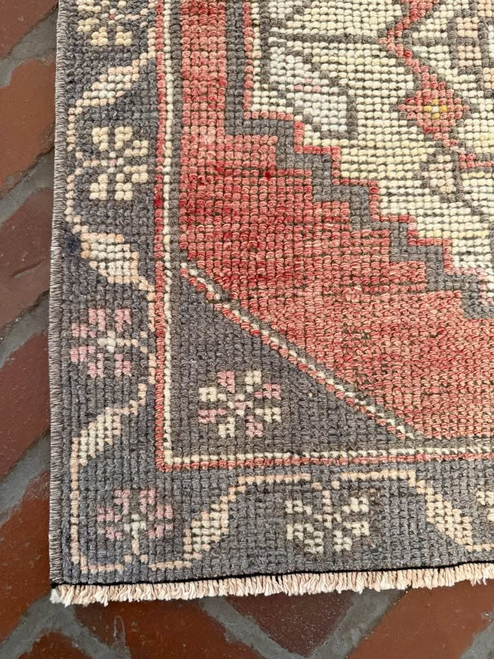 Vintage Square Rug, 2'3" x 2'1"