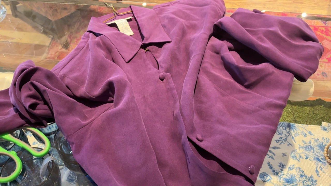 Purple Silk Shirt 