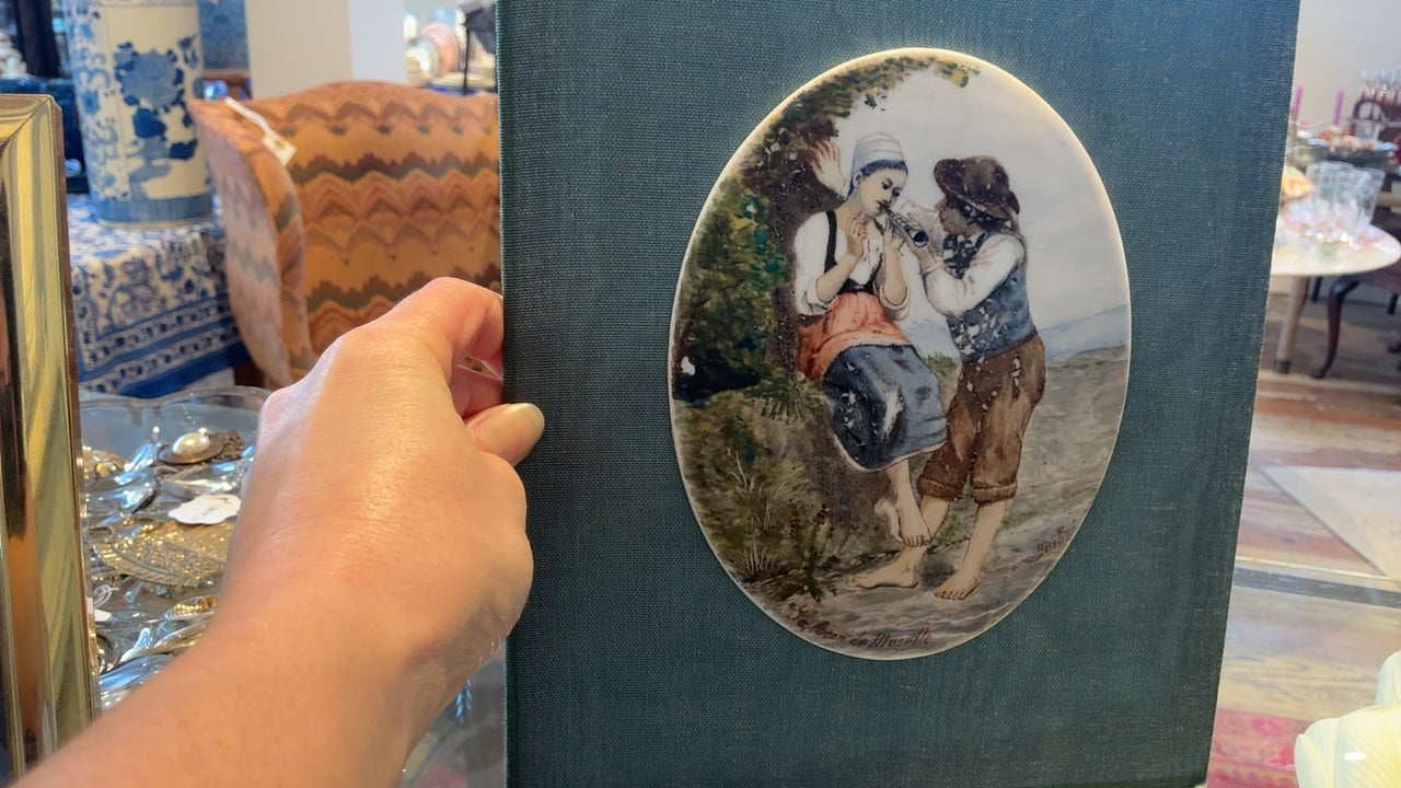 Vintage Porcelain Plaque 