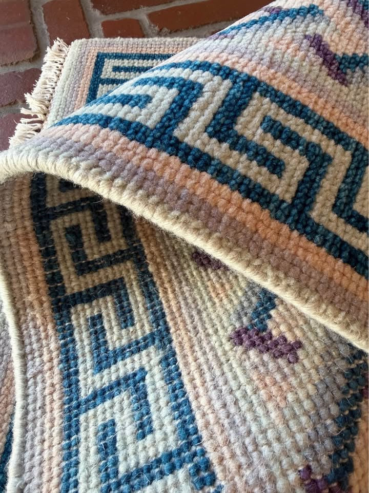 New Oushak Rug, 2' x 3'