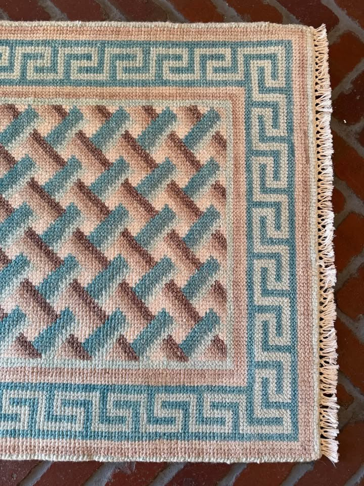 New Oushak Rug, 2' x 3'
