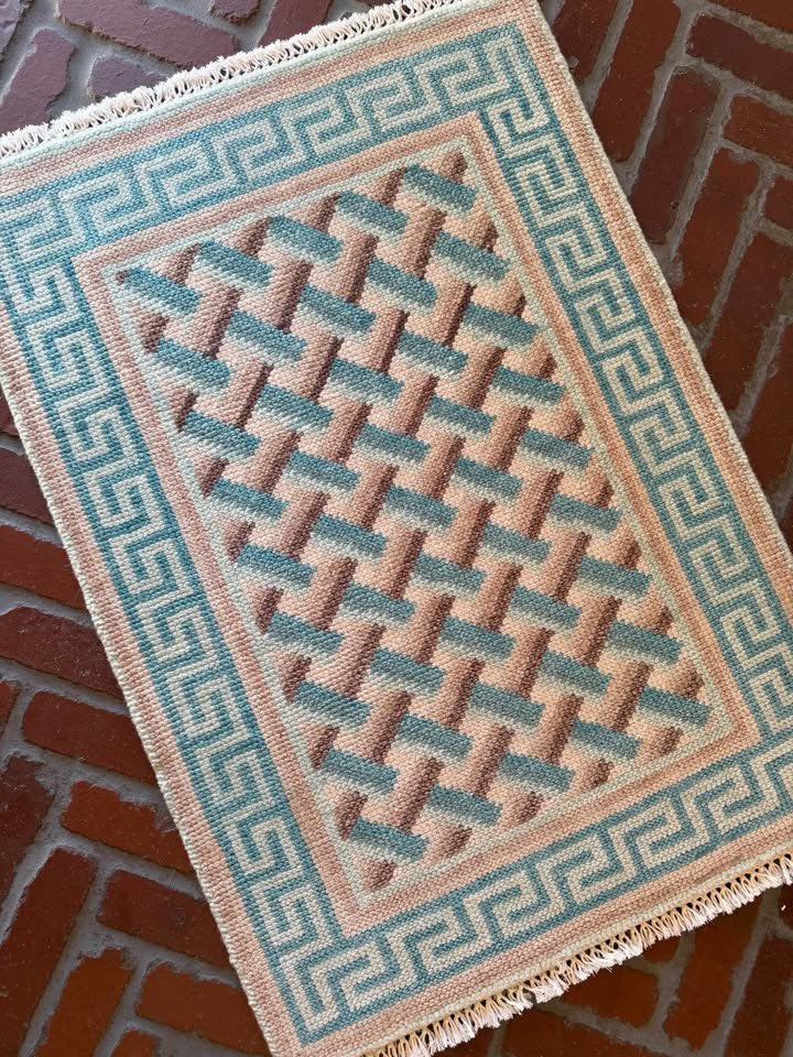 New Oushak Rug, 2' x 3'