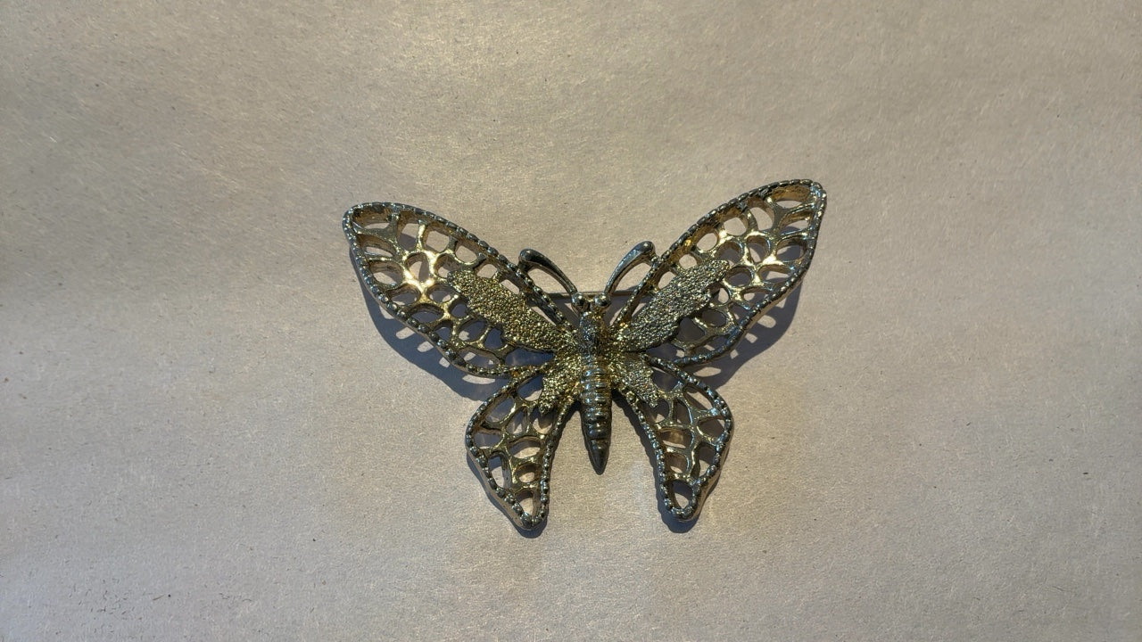 Gold Butterfly Broach
