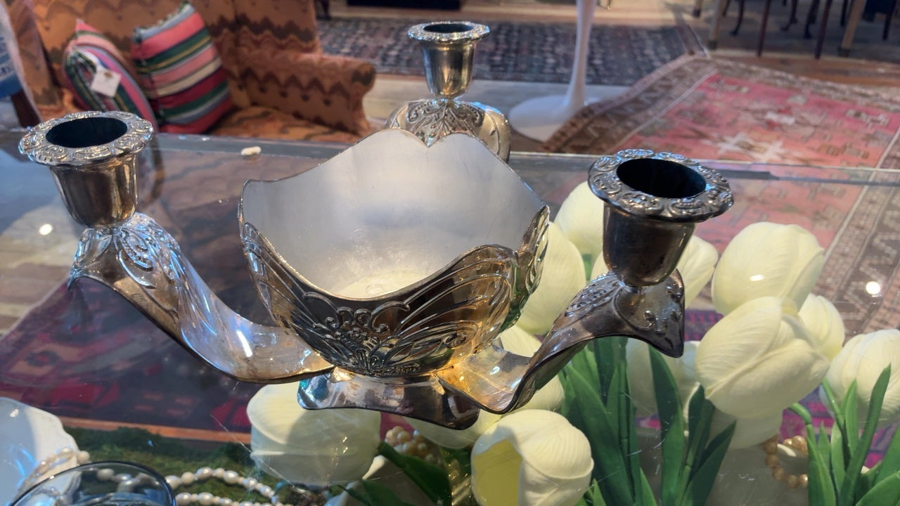 Silver  Candle Holder