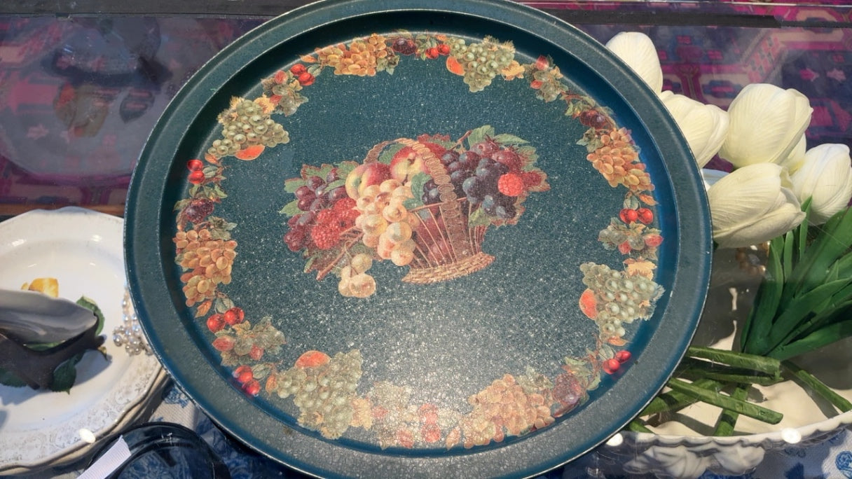 Tray with Fruit Design