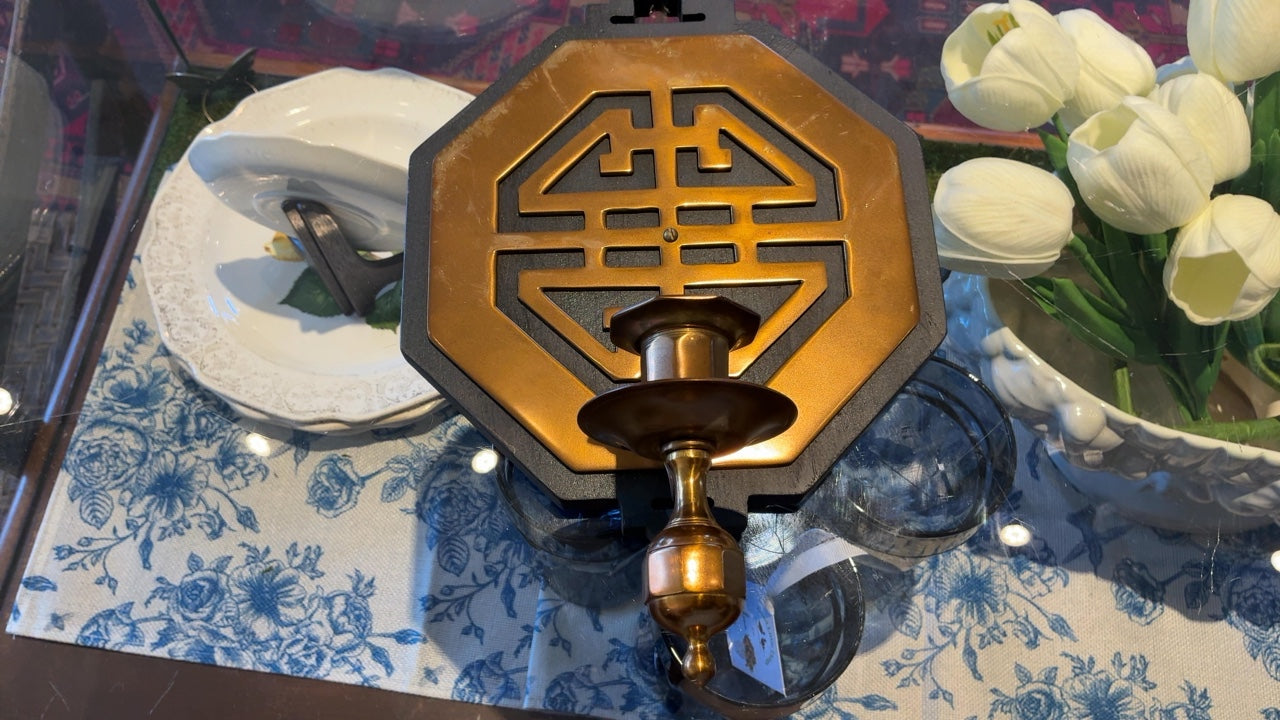 Gold Hanging Candlestick Holder