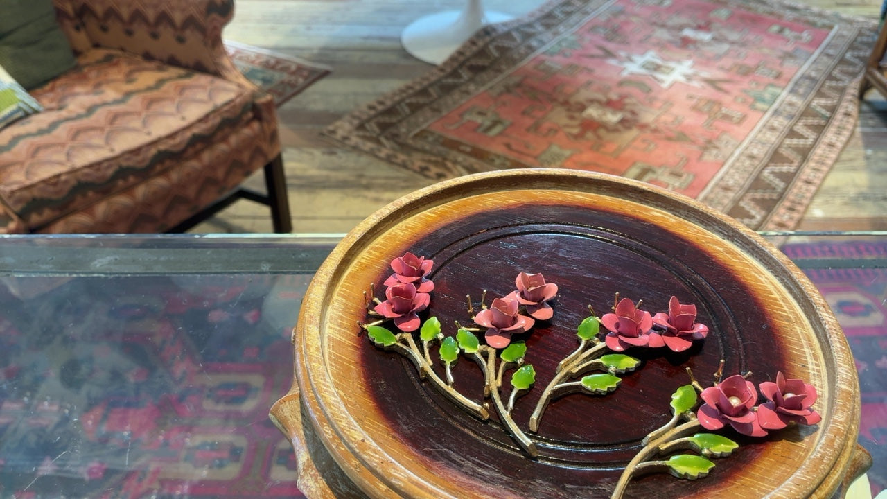 Decorative Object Brown, Pink, Green