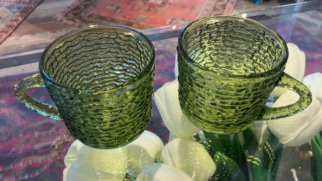Green Glass Petite Mug 