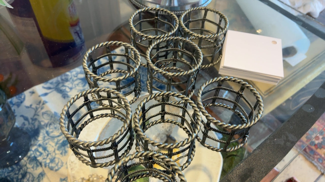 Silver Napkin Rings (8)