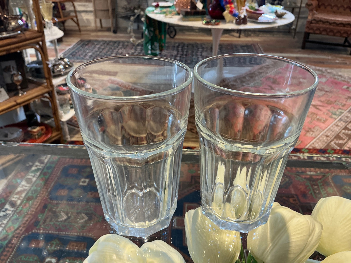 6 Clear Glasses