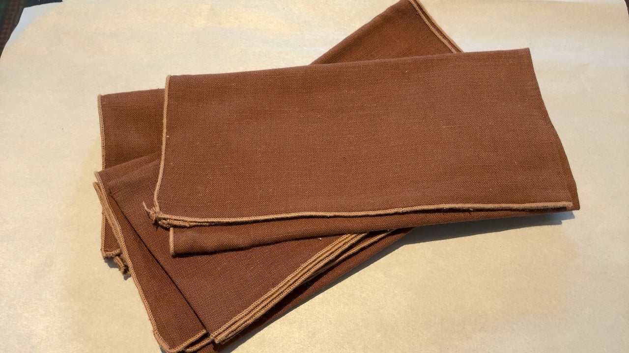 Brown Linen Napkins (4)