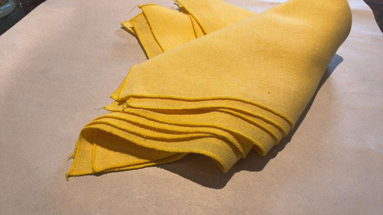 Butter Yellow Napkins Dinner (4)