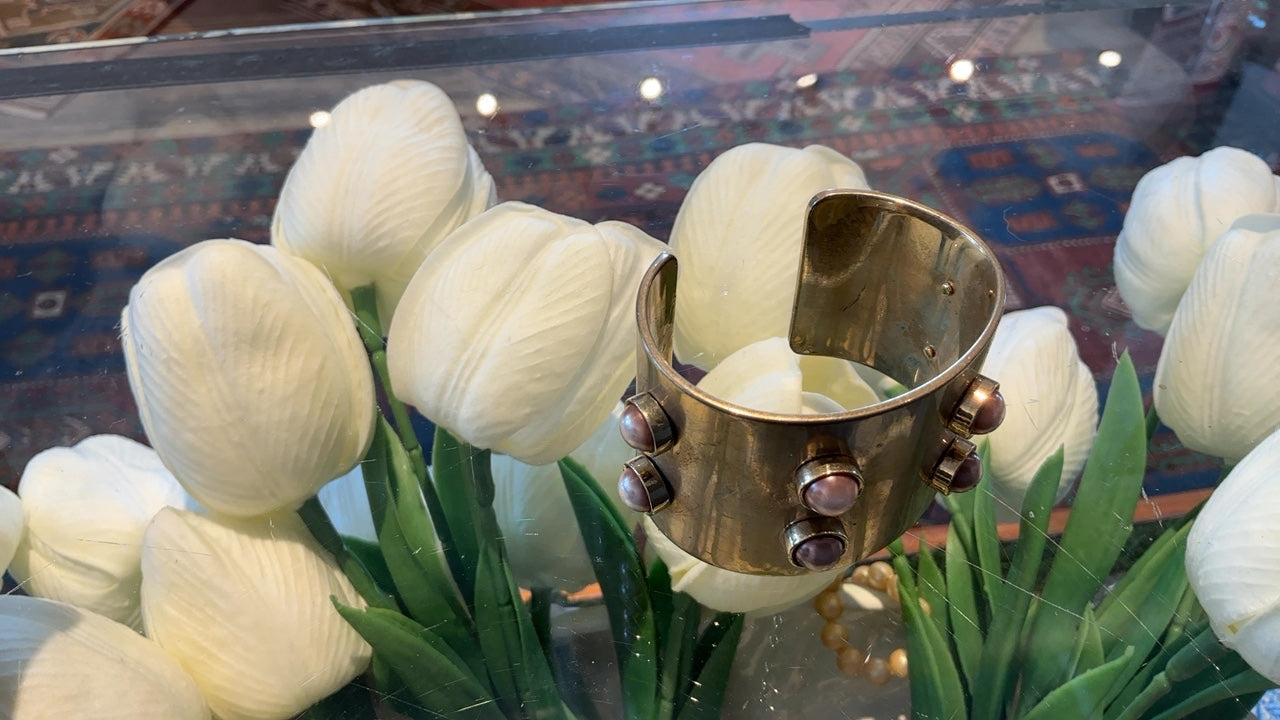 Gold Pearl Cuff