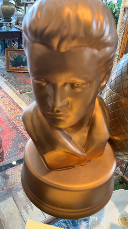 Gold Elvis Bust