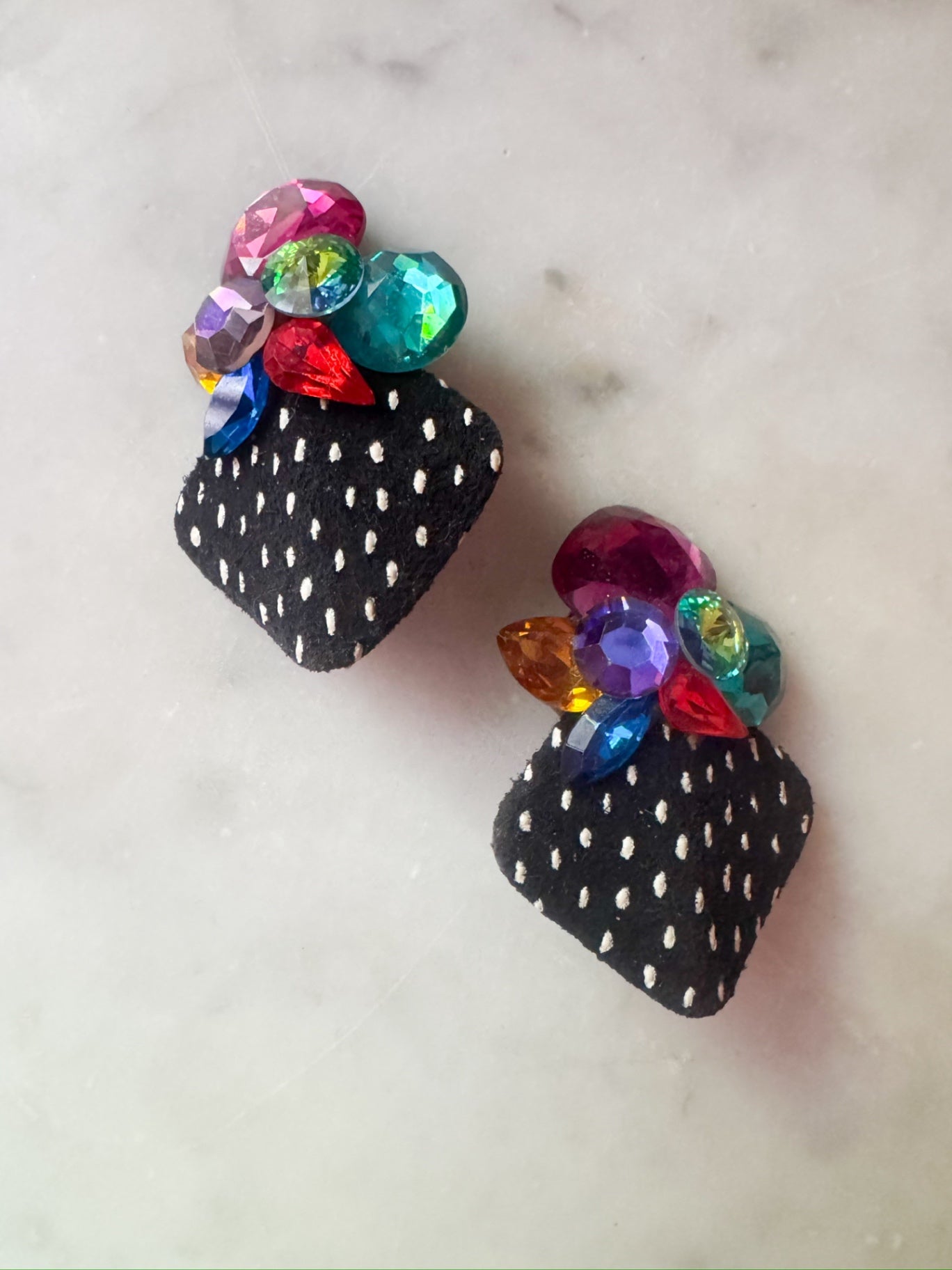 80s clip on earrings