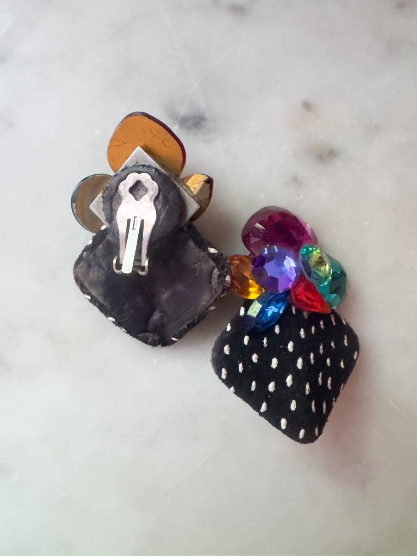 80s clip on earrings