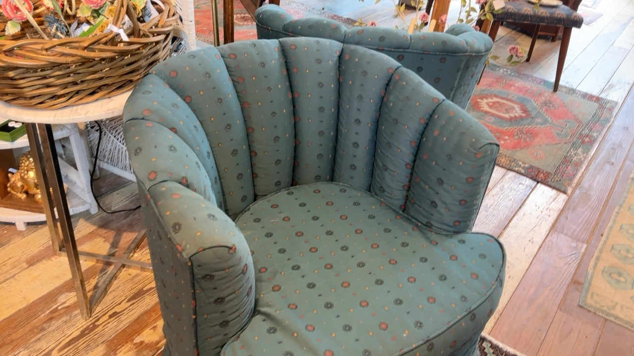 Pair of Teal Chairs 
