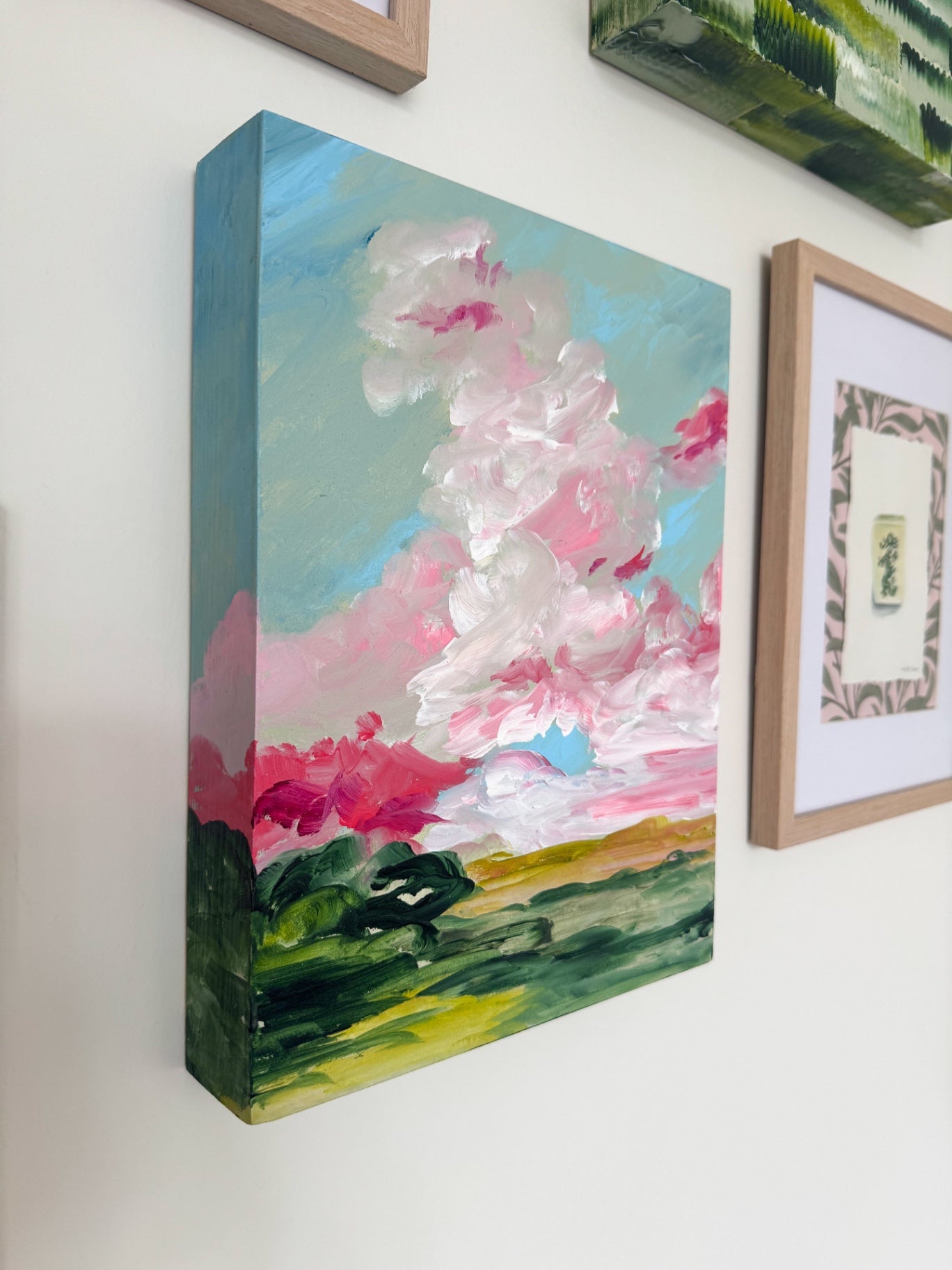 “When the Sky Turned Pink” by Dorothy Collier, 9x12”