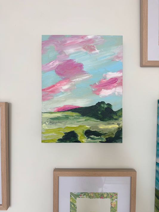 “Pink Sky Promise” by Dorothy Collier, 9x12”