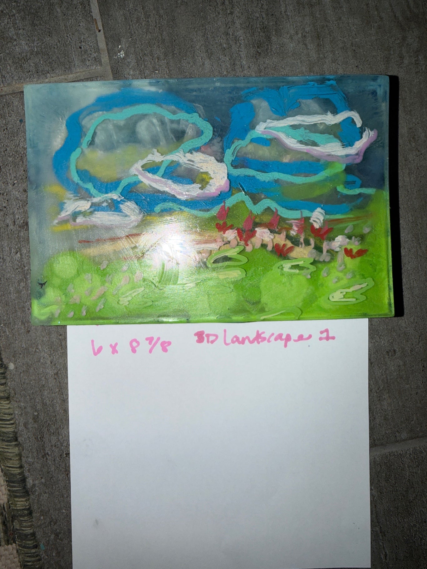 Unknown Artwork 8 x 6 Multi-color